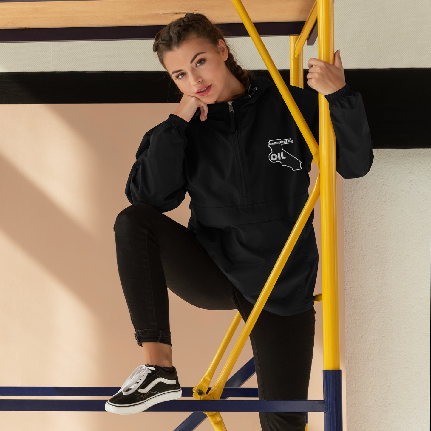 Unisex My Job Depends on Oil Champion Rain Jacket
