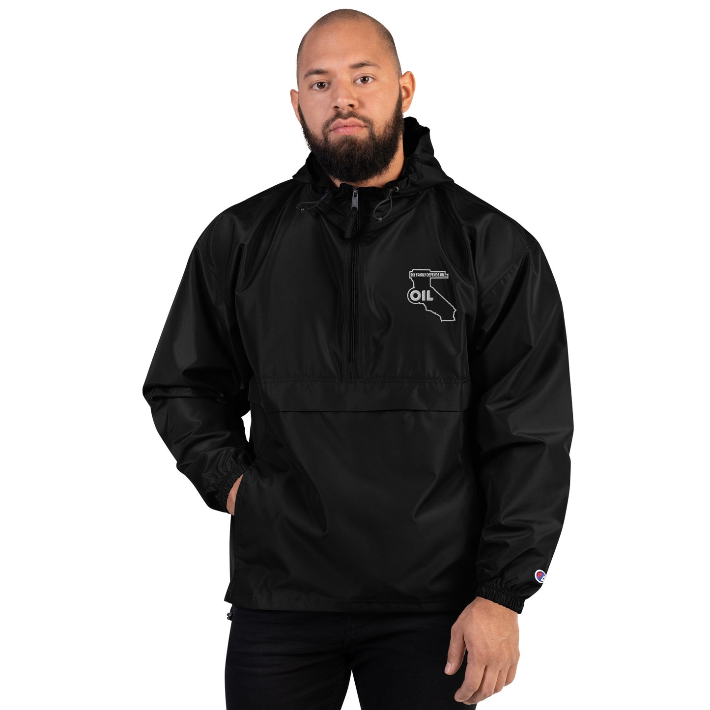 Unisex My Job Depends on Oil Champion Rain Jacket