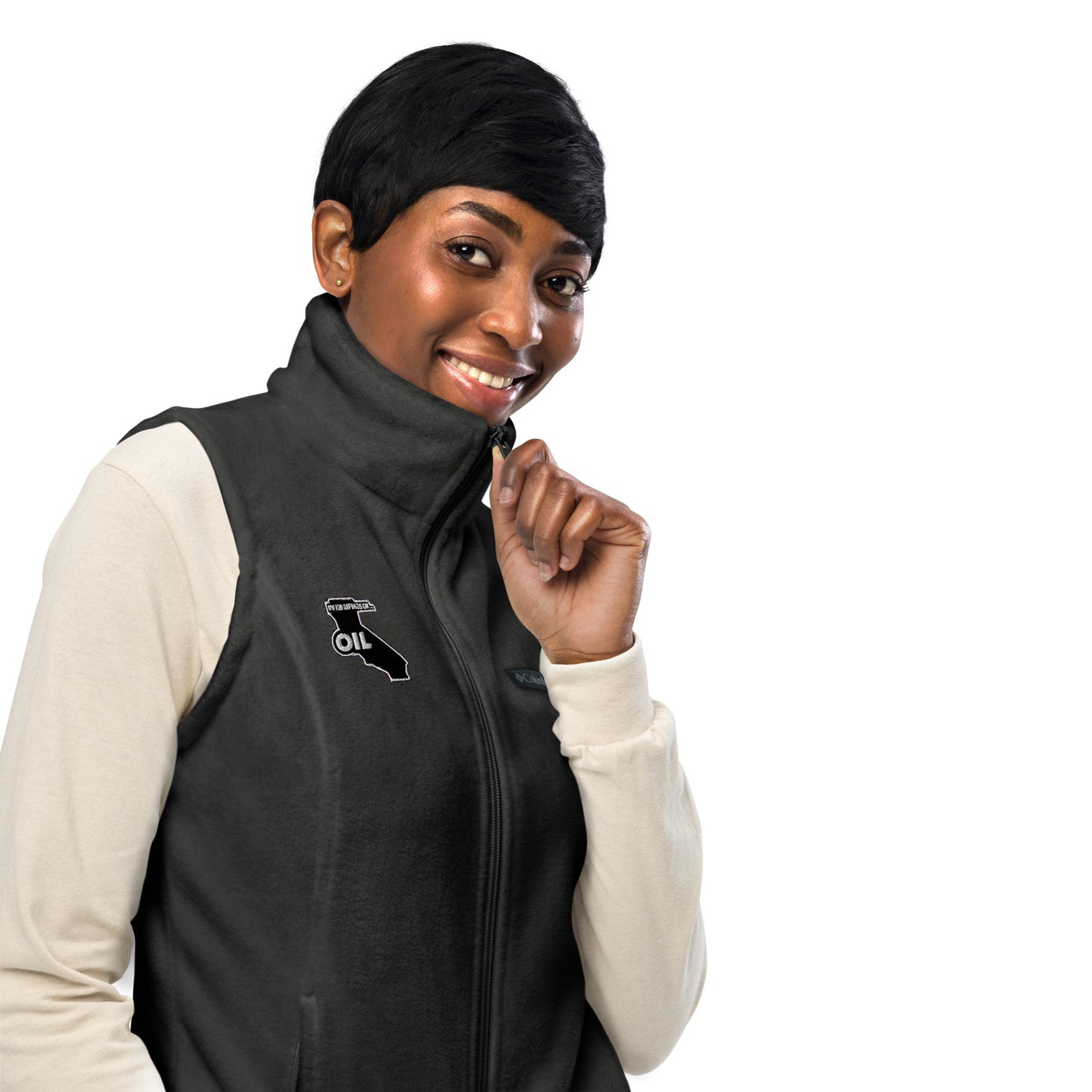 Women’s My Job Depends on Oil Fleece Vest
