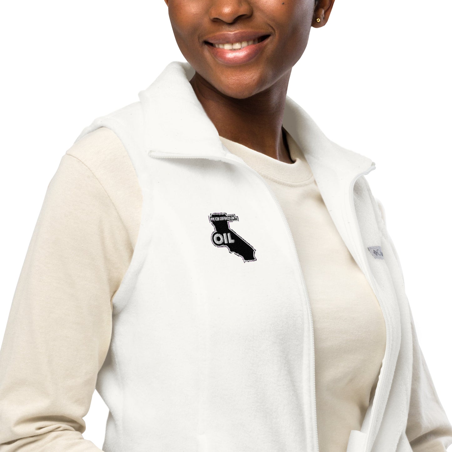 Women’s My Job Depends on Oil Fleece Vest