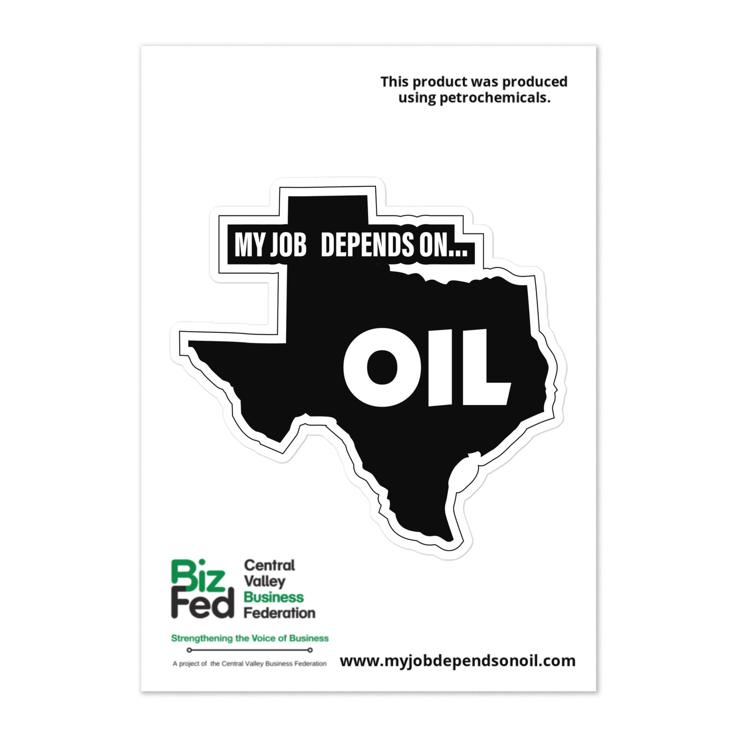 My Job Depends on Oil - Texas