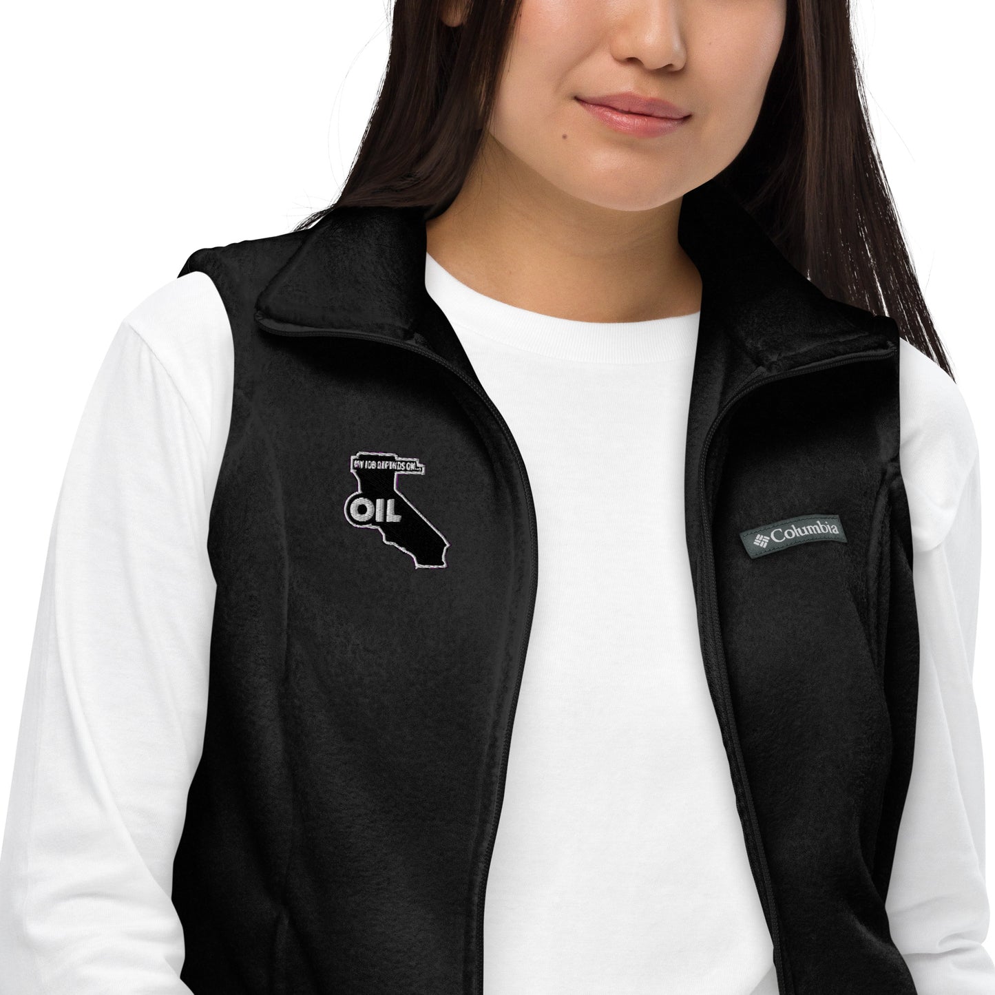 Women’s My Job Depends on Oil Fleece Vest